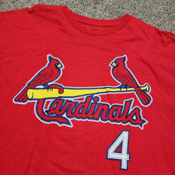 Majestic St Louis Cardinals Shirt Yadier Molina Mens Red Shirsey Jersey - Picture 2 of 4